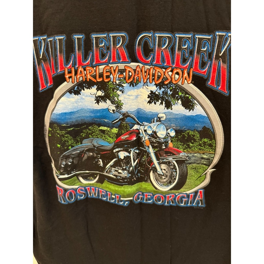 Harley Davidson Men's XL Killer Creek "Live‎ to Ride" Black Tank T-shirt